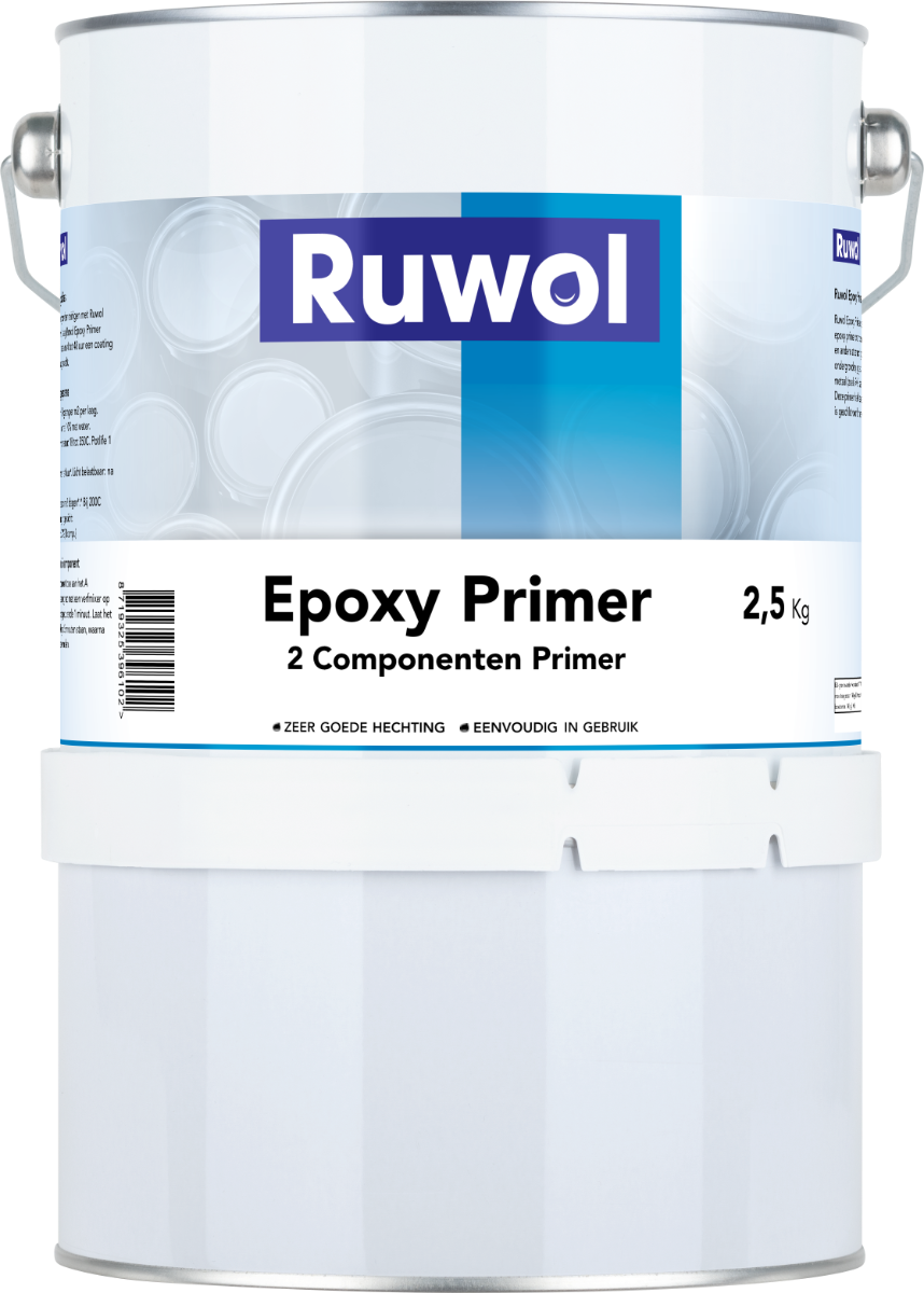 Ruwol 2K epoxyprimer van 2,5 kilogram